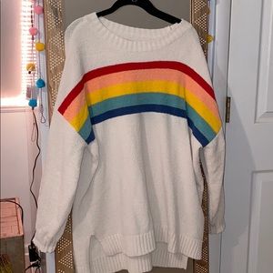 Oversized striped American Eagle Sweater